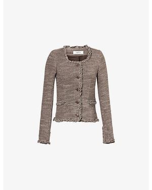 Skall Studio Rosa Cinched Cotton And Wool Jacket - Brown