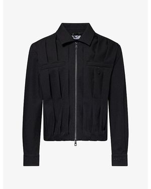 Only the Blind Nightfall Pleated Twill Jacket - Black