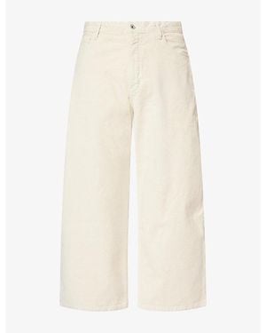 Studio Nicholson Wide-Leg Corduroy Pants - Natural