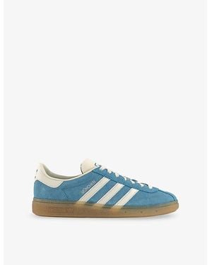 adidas Munchen Suede Low-Top Trainers - Blue