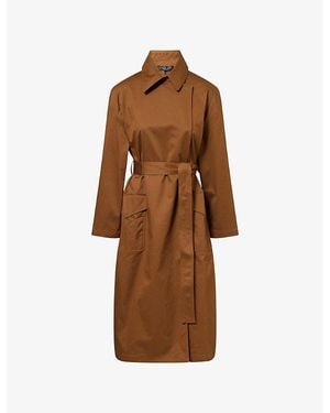 Rag & Bone Rue Belted Cotton-Blend Trench Coat - Brown
