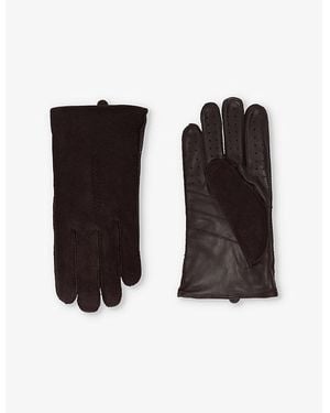 Dents Touchscreen Suede Gloves - Brown