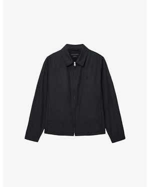 AllSaints Trey Cotton-Blend Jacket - Blue