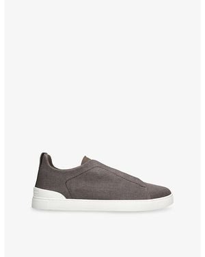 ZEGNA X3 Triple Stitch Woven Low-Top Trainers - Multicolour