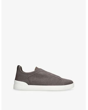ZEGNA X3 Triple Stitch Woven Low-Top Trainers - Multicolour