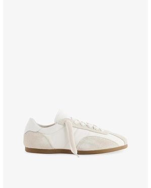 Represent Low Pro Leather And Suede Trainers - White