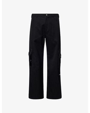 CASABLANCA Patch-Pockets Cargo Cotton Pants - Black