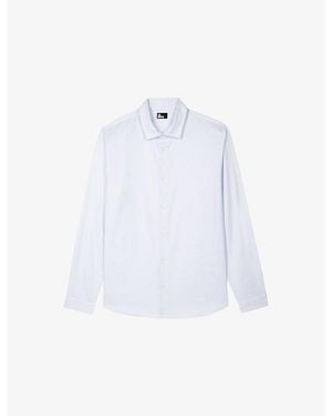 The Kooples Long-Sleeved Slim-Fit Cotton Shirt - White