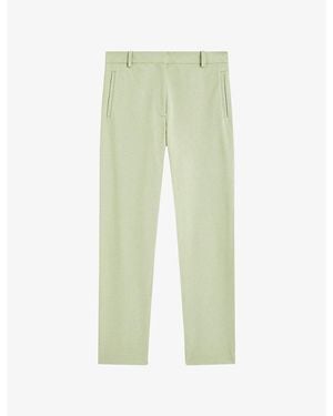 JOSEPH Eliston Slim-Fit Stretch-Woven Pants - Green