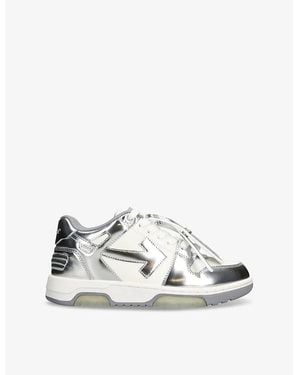 Off-White c/o Virgil Abloh Out Of Office Leather Low-Top Trainers - White