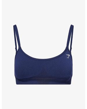 GYMSHARK Vital Seamless Stretch-Woven Sports Bra - Blue