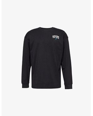 GYMSHARK Raise The Bar Long-Sleeve Cotton-Jersey T-Shirt - Blue