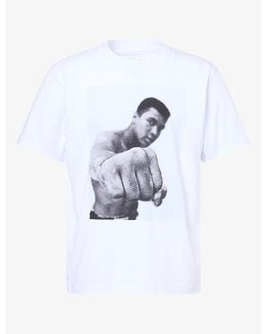 Sacai Ali Graphic-Print Cotton T-Shirt - White