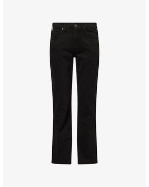 PAIGE Doheny Straight-Leg Denim Jeans - Black