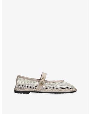 Flabelus Isabella Mesh Ballet Flats - White