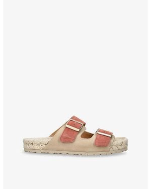 Manebí La Havana Hemp And Suede Sandals - Multicolour
