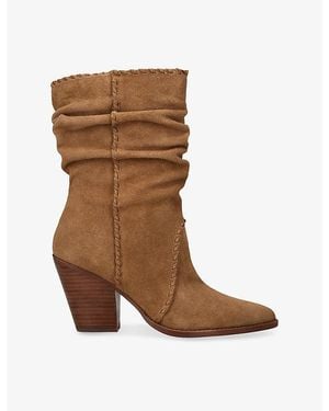 Dolce Vita Julith Suede High-Leg Boots - Brown