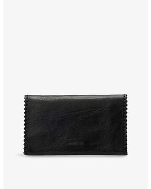 AllSaints Siloh Leather Bi-Fold Wallet - Black