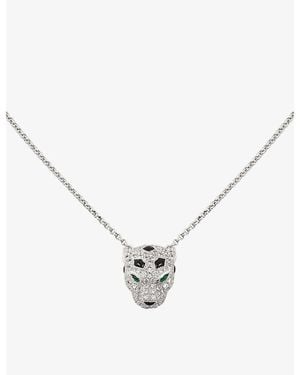 Cartier Panthère De 18Ct- 1.14Ct Diamond, Emerald And Onyx Necklace - Natural