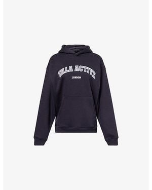 WE Are Tala Active Applique Cotton-Blend Hoody - Blue