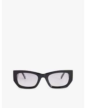 Le Specs Beachcomber D-Frame Acetate Sunglasses - Black