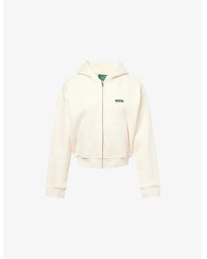 Ru & Rocka Zip Core Jersey Hoodie - White