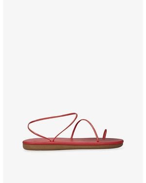 Ancient Greek Sandals Kansiz Faux-Leather Sandals - Red