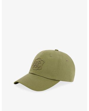 The Kooples Logo-Embroidered Cotton Baseball Cap - Green