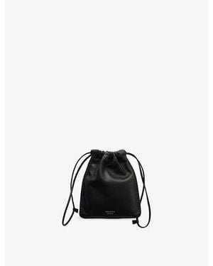 Prada Smartphone Leather Pouch - Black