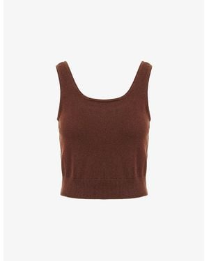 Eberjey Lounge Brushed Knitted Tank Top - Brown