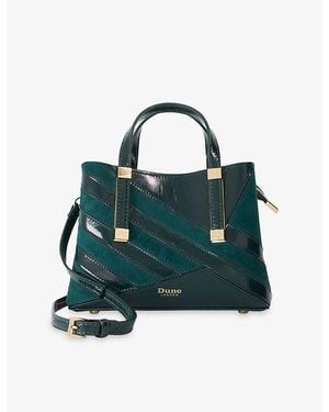 Dune Dinkydorry Mini Faux-Leather Tote Bag - Green