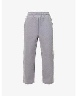 Seventh V2 Stacks Straight-Leg Cotton-Blend Jogging Bottoms - Grey