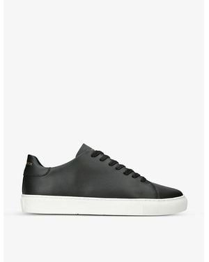 Kurt Geiger Lennon Logo-Embossed Leather Low-Top Trainers - Black