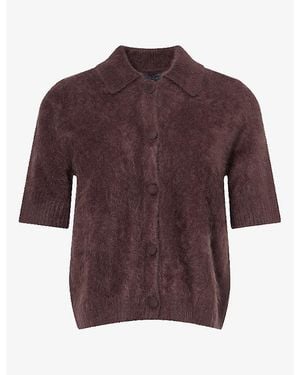 Rag & Bone Jada Cashmere Cardigan - Purple