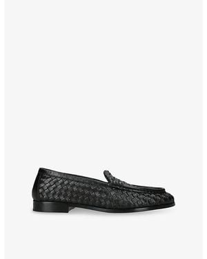 Bottega Veneta Silenzio Leather Loafers - Black