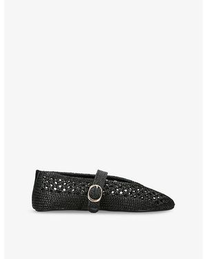 Steve Madden Alara Woven Ballet Flats - Black