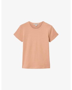 AllSaints Stevie Slim-Fit Cotton-Jersey T-Shirt - Pink