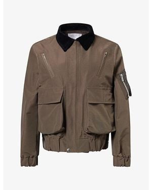 Sacai Sac M Grosgrain Blouson - Brown