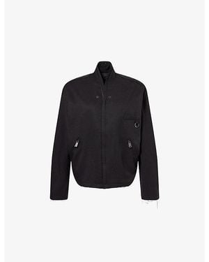 TEAM WANG design Acceptance Stand-Collar Woven Jacket - Black