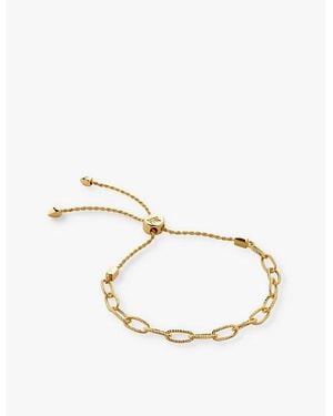 Monica Vinader Corda Link Friendship Chain 18Ct Vermeil Bracelet - Metallic