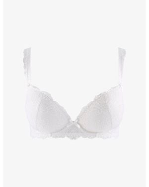 Aubade Danse Des Sens Moulded Stretch-Lace And Mesh Bra - White