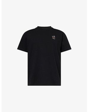 Percival A La Carte Graphic-Print Cotton T-Shirt - Black