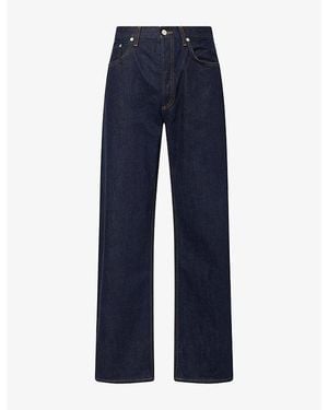 Agolde Afton Relaxed Straight-Leg Jeans - Blue
