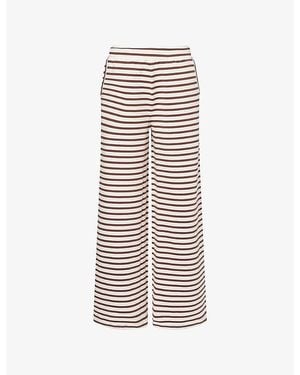 4th & Reckless Liorra Striped-Print Stretch-Cotton Pants - Multicolor
