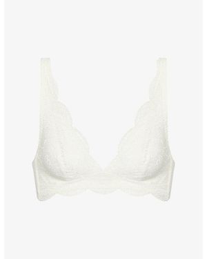 Simone Perele Karma Triangle-cup Stretch-lace Bralette - Multicolour