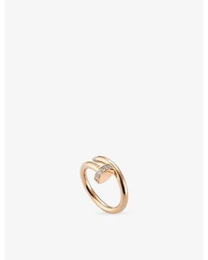 Cartier Juste Un Clou 18Ct And 0.13Ct Diamond Ring - Metallic