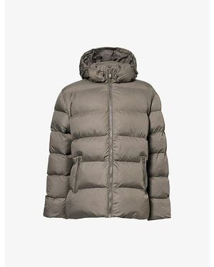 Arne Hooded Short Shell-Padded Puffer Jacket - Grey