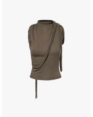 OTTOLINGER Deconstructed Sleeveless Knitted Top - Green