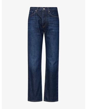 Agolde Lana Straight-Leg Deim Jeans - Blue