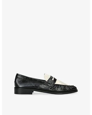 Duke & Dexter Ezra Leather Penny Loafers - Black